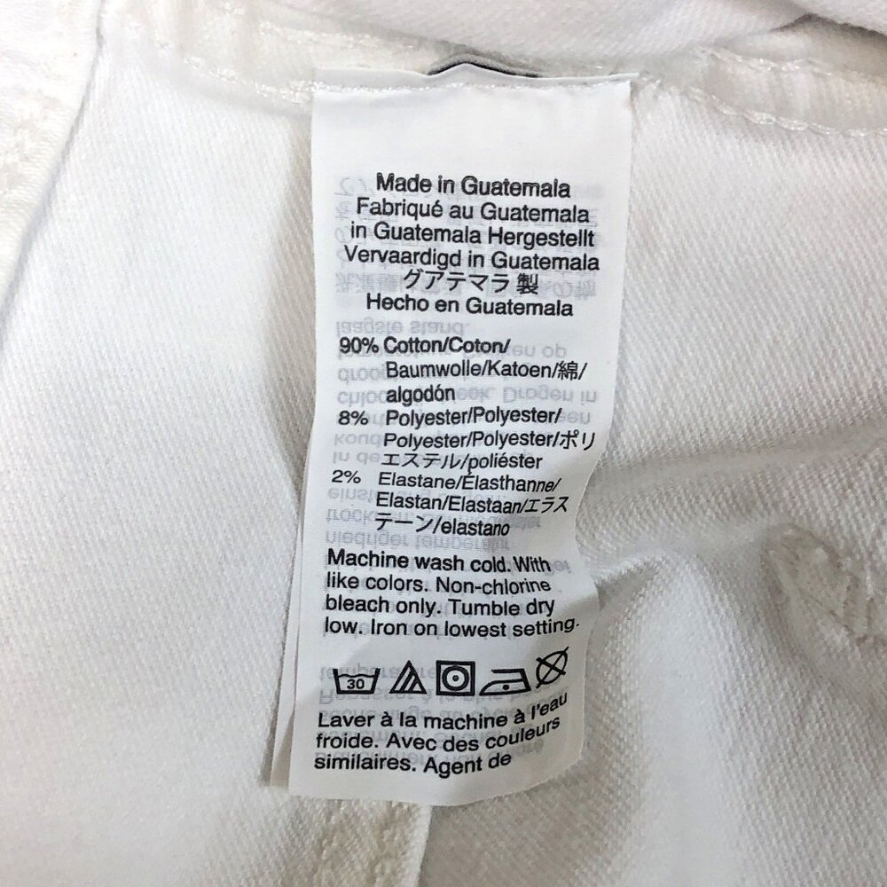 Madewell Womens 10" High-Rise Skinny Crop Jeans White Button Front Size 31 New - Picture 7 of 10
